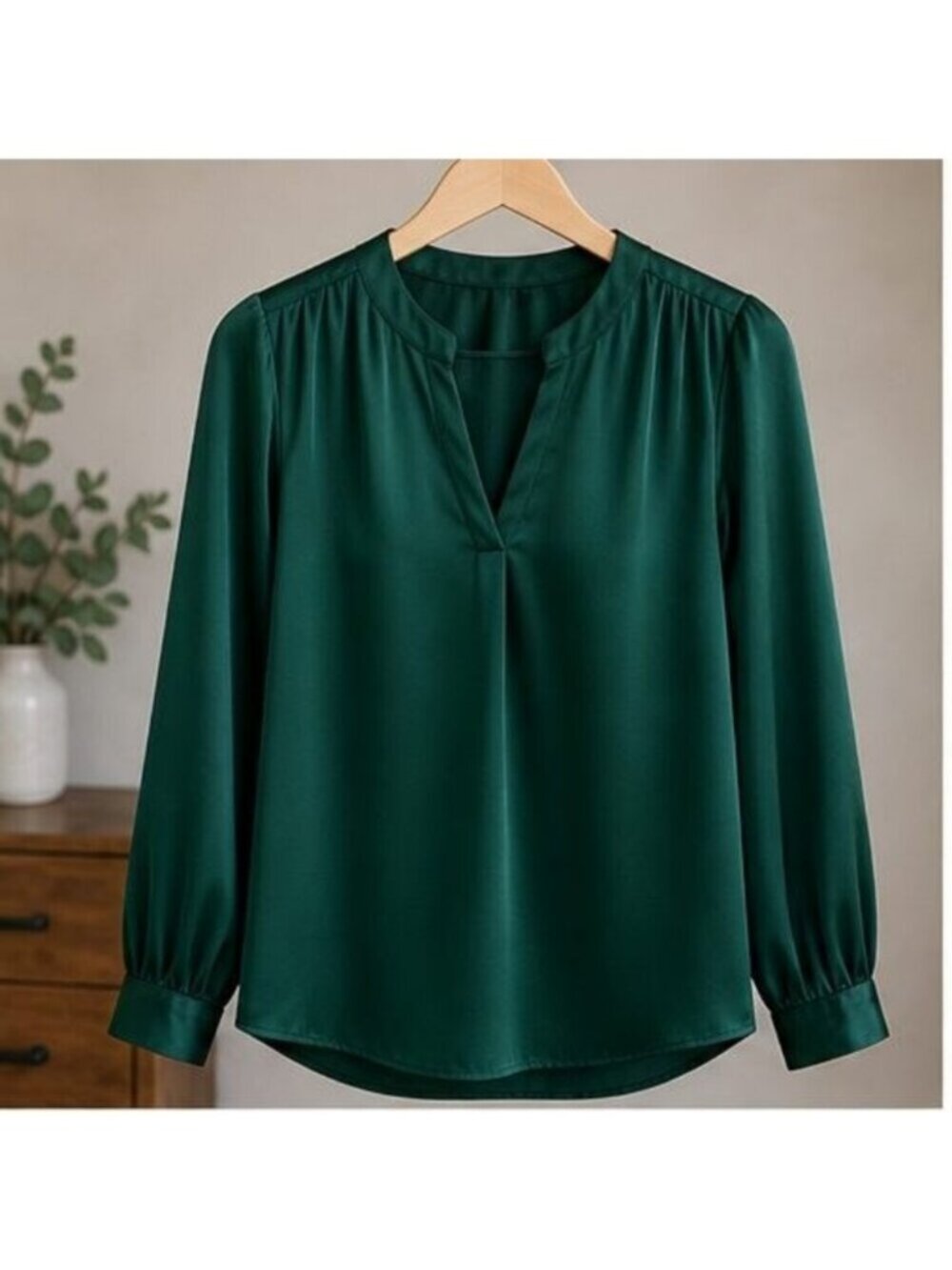Emerald V Neck Top